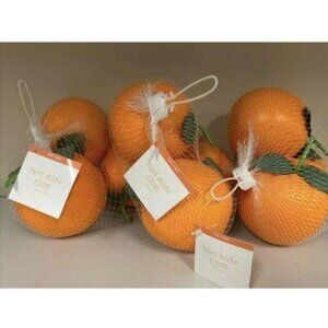 Handcrafted Paper Mache Orange Fruits Decoration Set Realistic Faux Citrus Colle